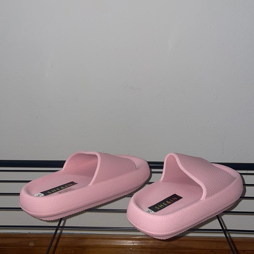 Shein pink slides size small